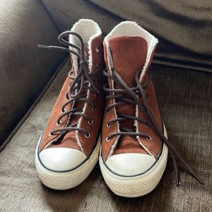 Burnt orange converse high tops - SHERLING inside